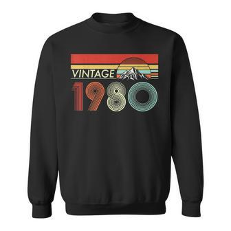 Vintage 1980 Funny 40 Years Old Boys And Girls 40Th Birthday 40Th Birthday Funny Gifts Sweatshirt | Mazezy