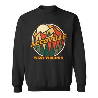 Vintage Accoville West Virginia Mountain Hiking Souvenir Pri Sweatshirt | Mazezy