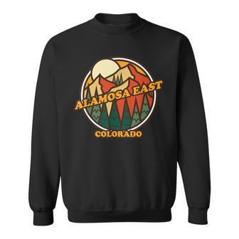 Vintage Alamosa East Colorado Mountain Hiking Souvenir Sweatshirt | Mazezy