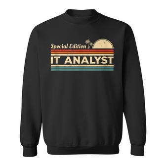 Vintage It Analyst Information Technologist Sweatshirt | Mazezy