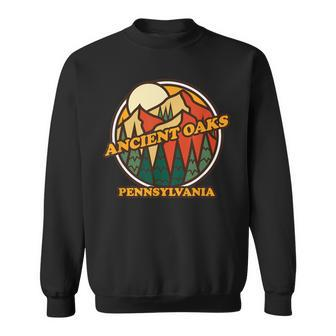 Vintage Ancient Oaks Pennsylvania Mountain Hiking Souvenir Sweatshirt | Mazezy
