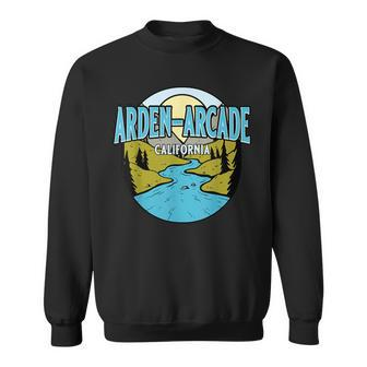 Vintage Arden-Arcade California River Valley Souvenir Print Sweatshirt | Mazezy