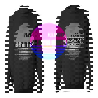 Vintage Arlington Heights Vaporwave Illinois Sweatshirt | Mazezy