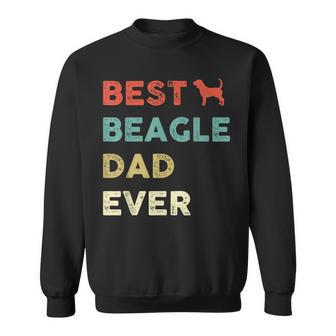 Vintage Best Beagle Dad Ever Beagle Gift Men Sweatshirt | Mazezy AU