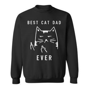 Vintage Best Cat Dad Ever Funny Cat Daddy Father Day Gifts Sweatshirt | Mazezy