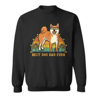 Vintage Best Shiba Inu Dog Dad Ever Gift Dog Lover Sweatshirt | Mazezy