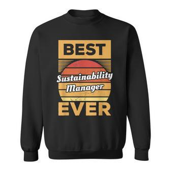Vintage Best Sustainability Manager Ever Sweatshirt | Mazezy