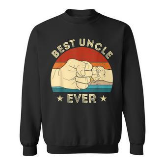 Vintage Best Uncle Ever Fist Bump Funny Uncle Fathers Day Sweatshirt | Mazezy