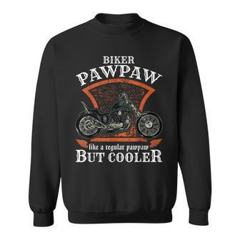 Vintage Biker Pawpaw Retro Motorcycle Gift For Seniors Sweatshirt | Mazezy