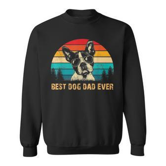 Vintage Boston Terrier Dad Dog Dad Fathers Day Sweatshirt - Thegiftio UK