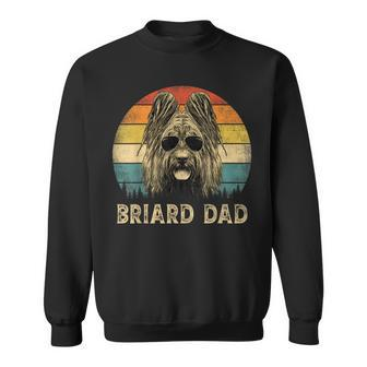 Vintage Briard Dad Dog Lovers Fathers Day Sweatshirt | Mazezy