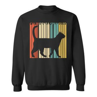 Vintage California Spangled Cat Sweatshirt | Mazezy