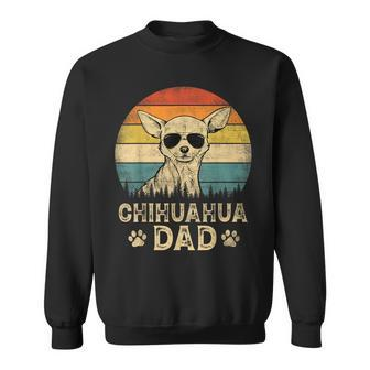Vintage Chihuahua Dad Dog Lovers Fathers Day Sweatshirt | Mazezy