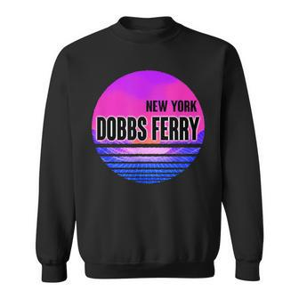 Vintage Dobbs Ferry Vaporwave New York Sweatshirt | Mazezy