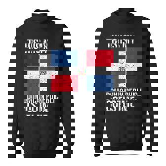 Vintage Dominican Republic Flag Costume Design For Halloween Dominican Republic Funny Gifts Sweatshirt | Mazezy