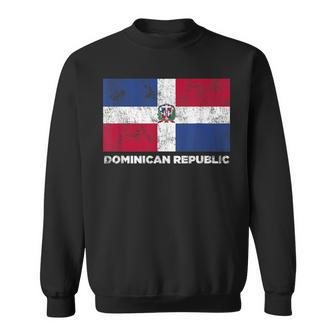 Vintage Dominican Republic Flag Republica Dominicana Sweatshirt | Mazezy