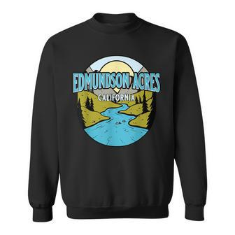Vintage Edmundson Acres California River Valley Print Sweatshirt | Mazezy
