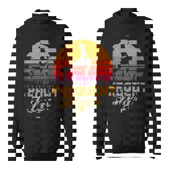 Vintage Frequent Flyer Witch Retro Halloween Witches Costume Halloween Funny Gifts Sweatshirt | Mazezy