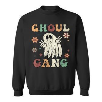 Vintage Ghoul Gang Matching Halloween Costumes Boys Girls Halloween Funny Gifts Sweatshirt | Mazezy