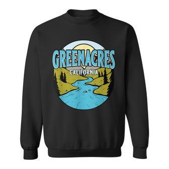 Vintage Greenacres California River Valley Souvenir Print Sweatshirt | Mazezy