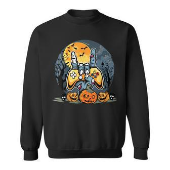 Vintage Halloween Skeleton Gamer Boys Kids Ns Gaming Boys Halloween Funny Gifts Sweatshirt | Mazezy
