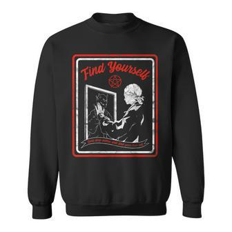Vintage Horror Find Yourself Demon Within Sweatshirt | Mazezy CA