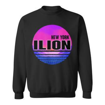Vintage Ilion Vaporwave New York Sweatshirt | Mazezy