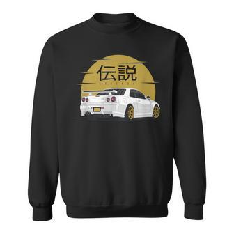 Vintage Jdm Legendary Gt R 34 Skyline Sweatshirt | Mazezy