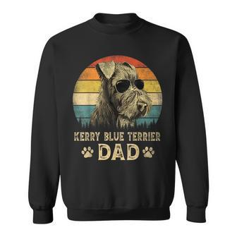 Vintage Kerry Blue Terrier Dad Dog Lovers Fathers Day Sweatshirt | Mazezy
