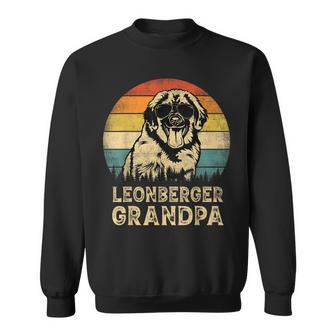 Vintage Leonberger Grandpa Dog Lovers Fathers Day Sweatshirt | Mazezy