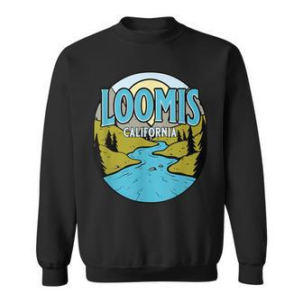 Vintage Loomis California River Valley Souvenir Print Sweatshirt | Mazezy