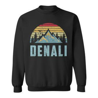 Vintage Mt Denali National Park Alaska Mountain Sweatshirt | Mazezy