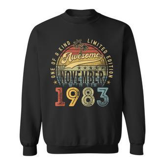 Vintage November 1983 40 Years Old 40Th Birthday Men Sweatshirt - Monsterry DE