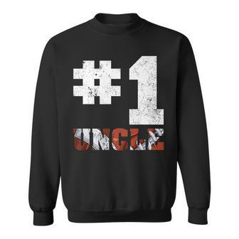 Vintage Number One American Football Uncle Fathers Day Sweatshirt | Mazezy