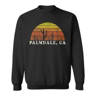 Vintage Palmdale Ca Distressed Desert Sweatshirt | Mazezy