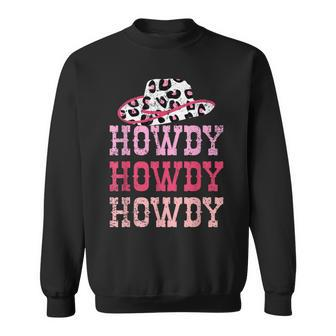 Vintage Pink Howdy Rodeo Western Country Southern Cowgirl Sweatshirt