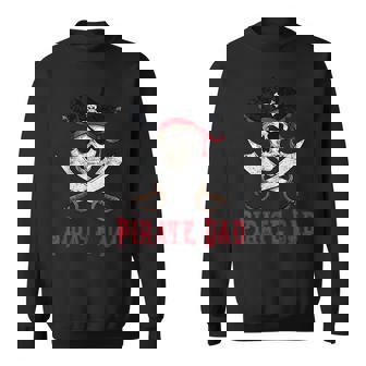 Vintage Pirate Dad Father Halloween Skull Cross Bones Gift For Mens Sweatshirt | Mazezy
