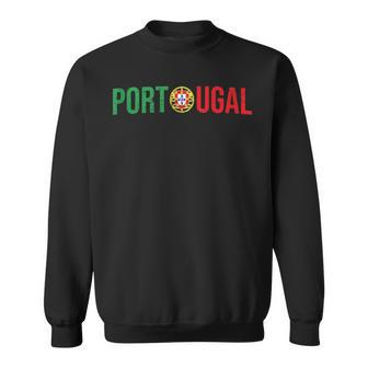 Vintage Portugal Culture Flag Portuguese Soccer Pride Sweatshirt | Mazezy
