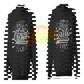 Vintage Promoted To Great Grandad Est 2023 Family Sweatshirt | Mazezy