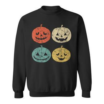 Vintage Pumpkin Funny Pumpkin Halloween Gift Pumpkin Funny Gifts Sweatshirt | Mazezy