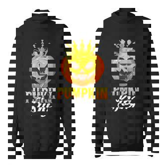 Vintage Pumpkin King Funny Pumpkin Couple Costume Halloween King Funny Gifts Sweatshirt | Mazezy