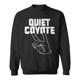 Vintage Quiet Coyote Sweatshirt - Thegiftio UK