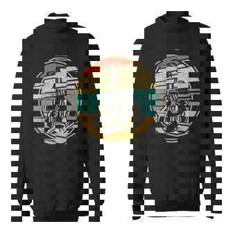 Vintage Retro 60S 70S Style Boxing Gloves Boxer Player Lover Sweatshirt - Seseable