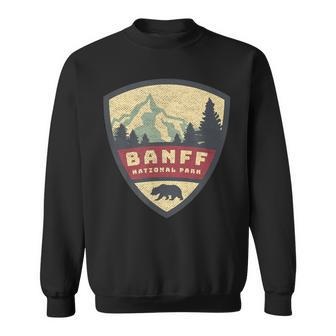 Vintage Retro Canadian Banff National Park Rustic Souvenirs Sweatshirt | Mazezy