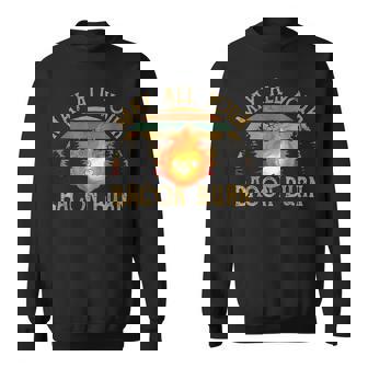Vintage Retro May All Your Bacon Burn Bbq Grunge Sweatshirt | Mazezy