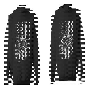 Vintage Retro Motorcycle Usa Flag Funny Motorcycle Engines Sweatshirt | Mazezy