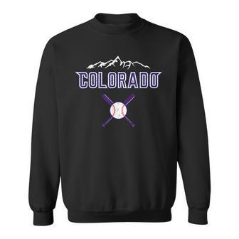 Vintage Rocky Mountain Silhouette Colorado Sport Sweatshirt - Seseable