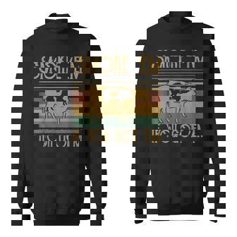 Vintage Smoke Em If You Got Em Bbq Grilling Funny Sweatshirt | Mazezy