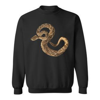 Vintage Snake Eastern Diamondback Rattlesnake Rattler Sweatshirt | Mazezy