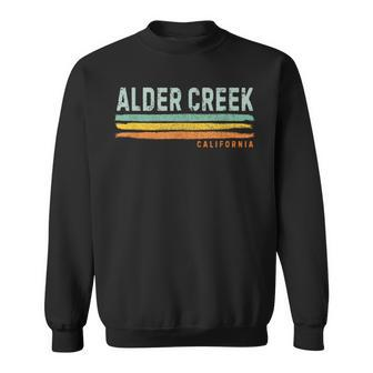 Vintage Stripes Alder Creek Ca Sweatshirt | Mazezy